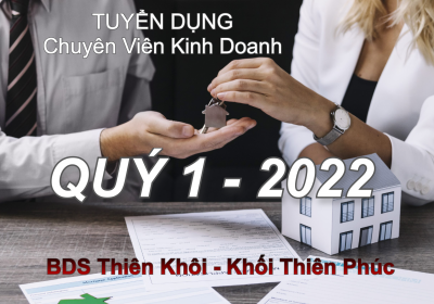 Tuyển Dụng Chuyên Viên Kinh Doanh Bds Thiên Khôi 2022